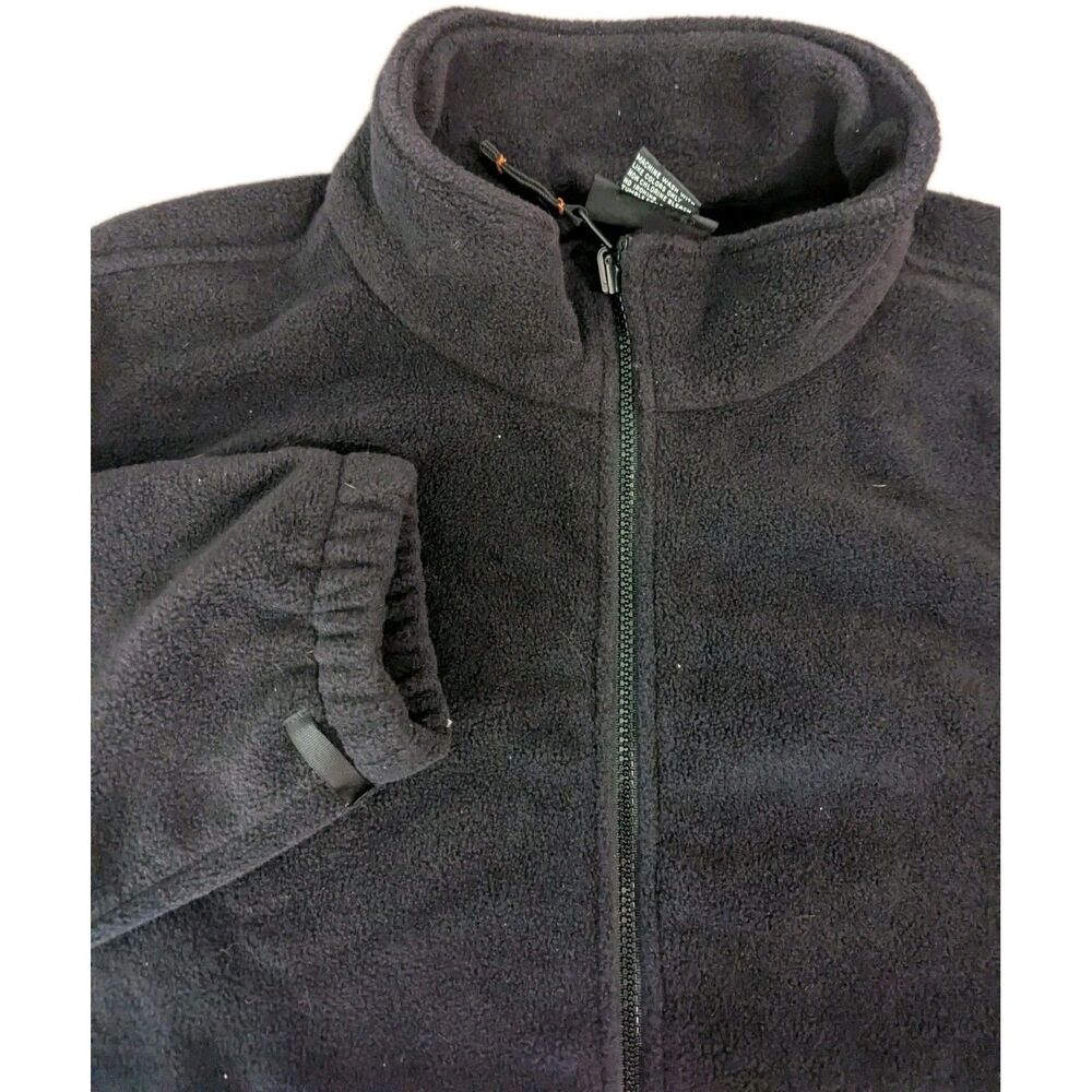 AIGLE Fleece Polartec Jacket Men's Size XXL  Full Zip Black Pockets Outdoor-EUC